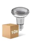 Confezione Multipack 10x Ledvance Performance Faretti LED E27 R80 8.5W 670lm 36D - 827 Bianco Molto Caldo | Dimmerabile - Sostitutiva 100W