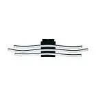 Eglo Parete e Luce da soffitto Roncade 1 Acciaio Aluminium Nero 21W 2800lm - 830 Luce Calda -  | IP20