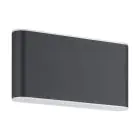 Eglo Luce Da Parete Grutti Aluminium Antracite 5W 630lm - 830-840-865 CCT | IP65