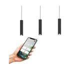 Eglo Luce Pendente Balamorta-Z Acciaio Nero 3.7W 500lm - 827-865 Regolabile Bianca + RGB | IP20 - Zigbee Dimmerabile